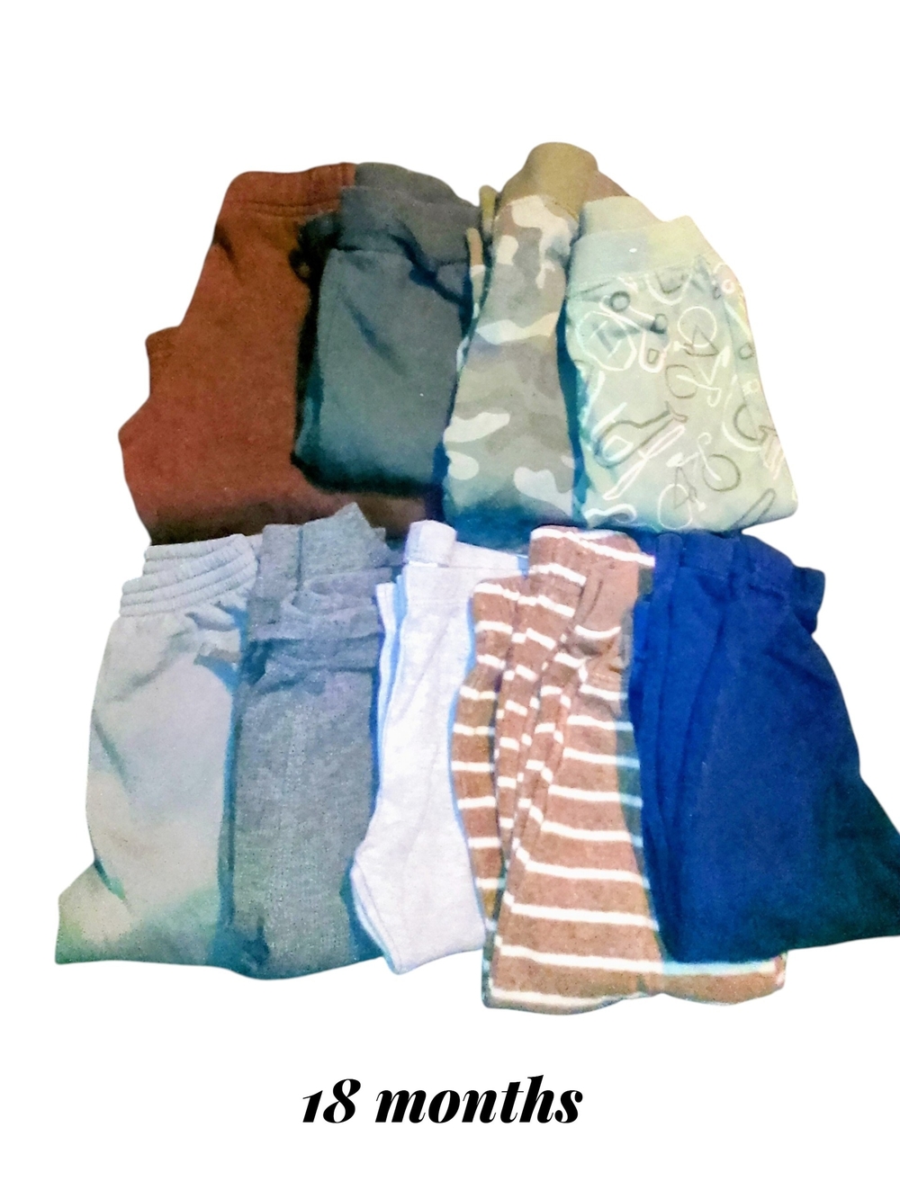 Kids Bottoms Multi-Color Pants Pack - 18 Months